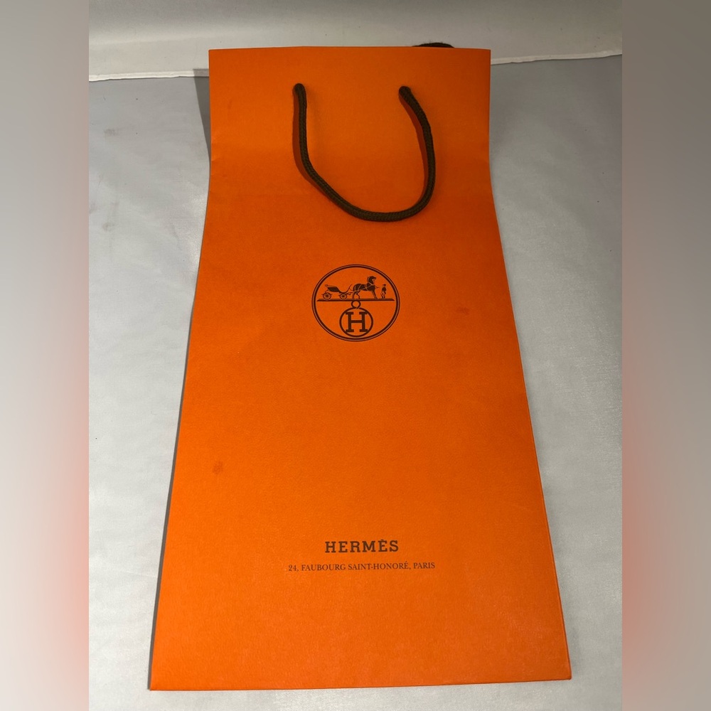 Hermès Orange Shopping Bag